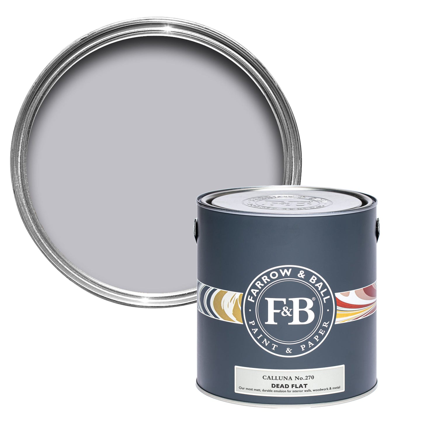Farrow & Ball Multi Surface 5L Dead Flat Calluna No.270