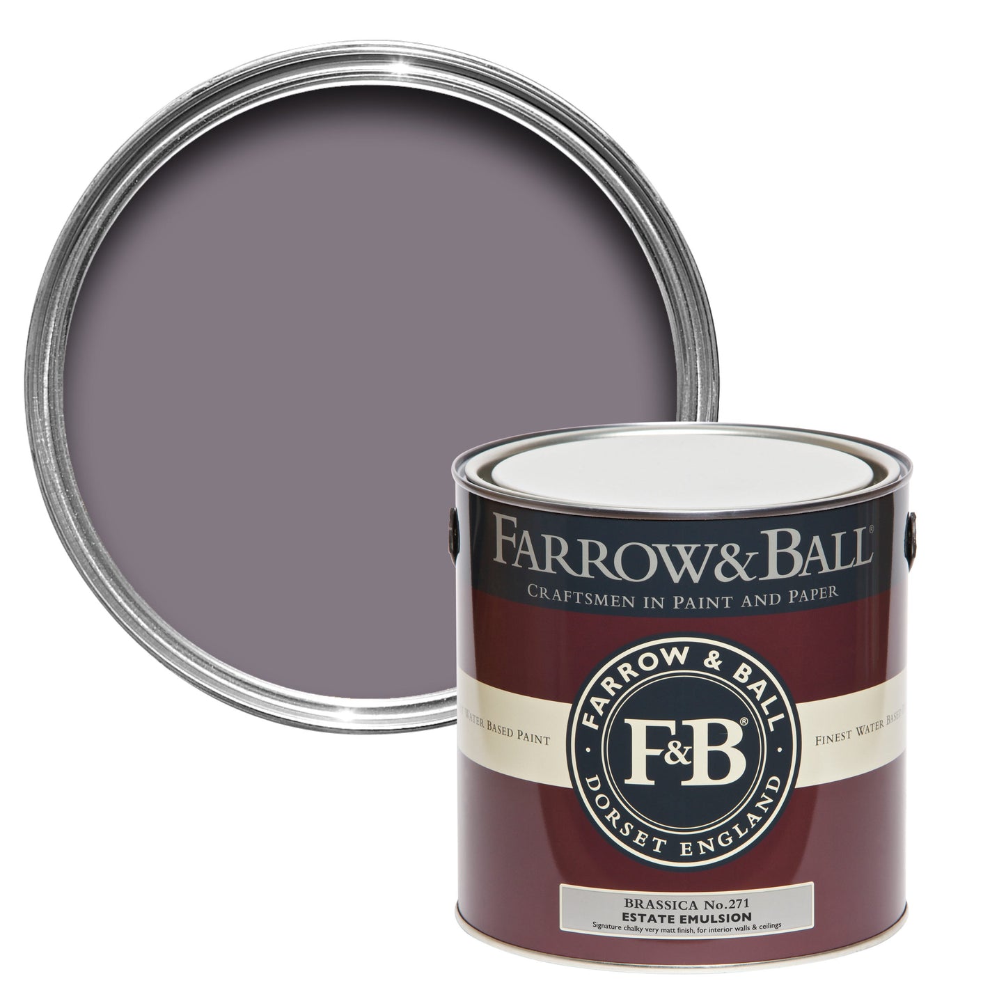 Farrow & Ball 750ml Modern Eggshell Brassica No.271