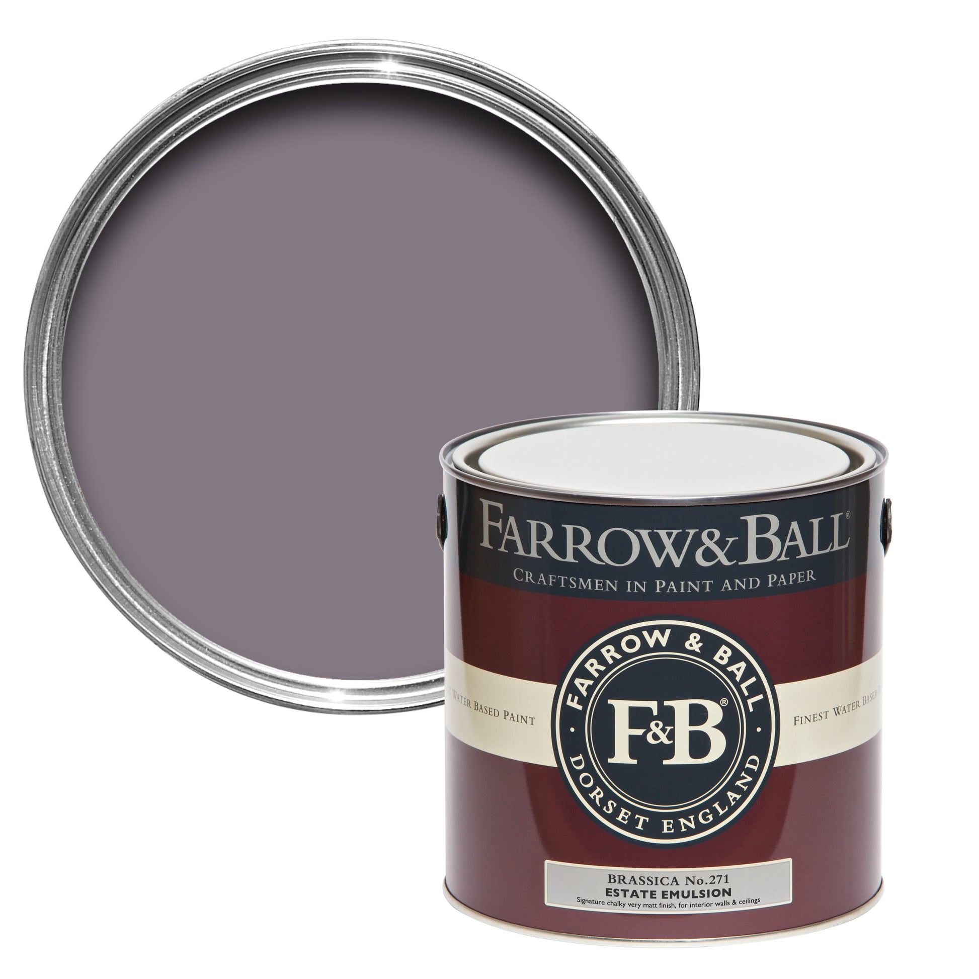 Tin Farrow & Ball 2.5L Modern Emulsion Brassica No.271