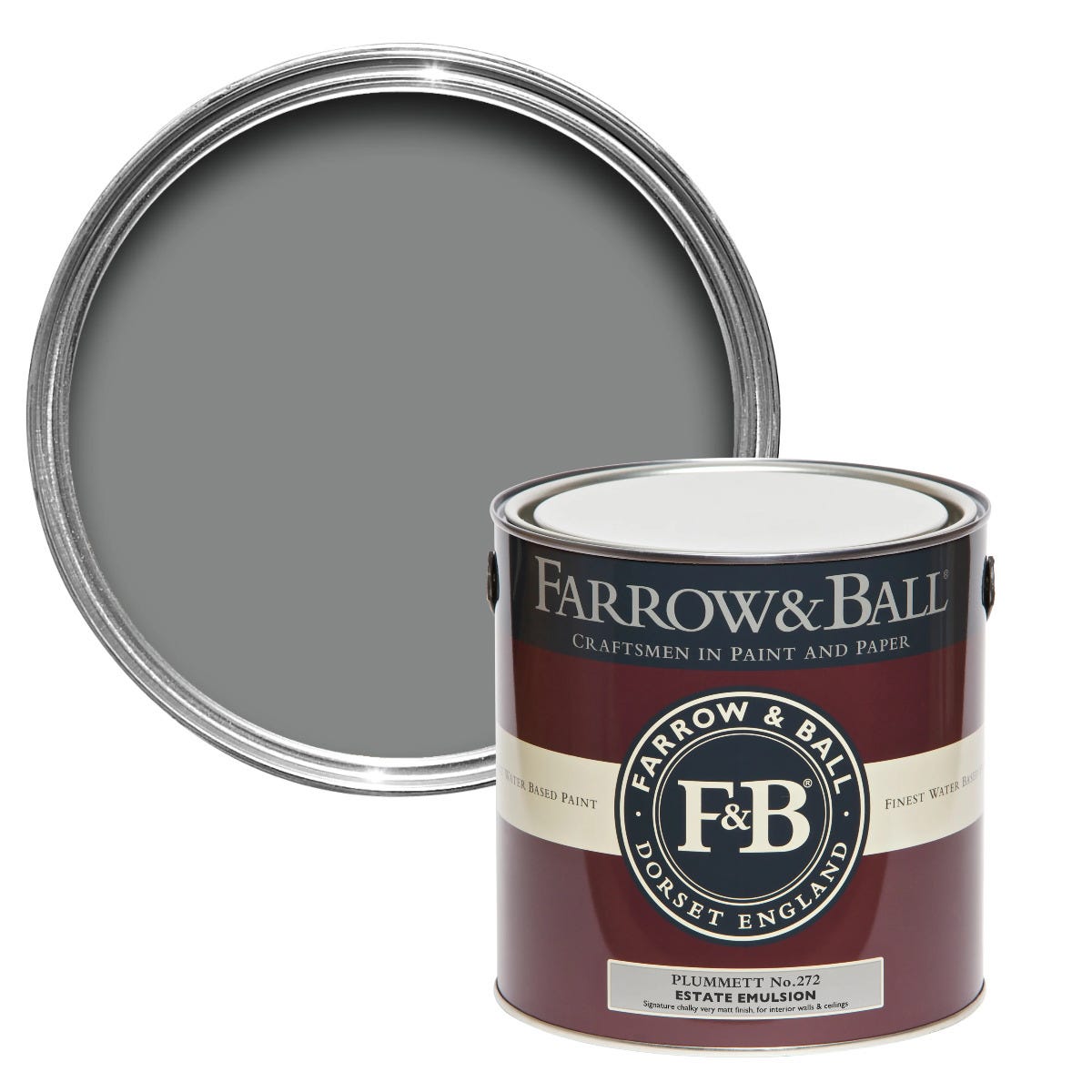 Farrow & Ball 100ml Sample Pot Plummett No.272