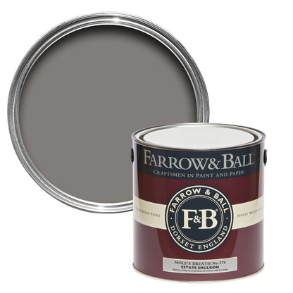 Farrow & Ball 2.5L Exterior Eggshell Mole's Breath No.276