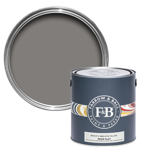 Farrow & Ball Multi Surface 5L Dead Flat Mole's Breath No.276