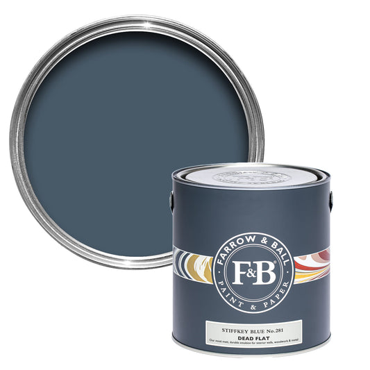 Farrow & Ball Multi Surface 2.5L Dead Flat Stiffkey Blue No.281