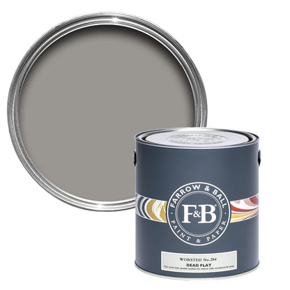 Farrow & Ball Multi Surface 2.5L Dead Flat Worsted No.284