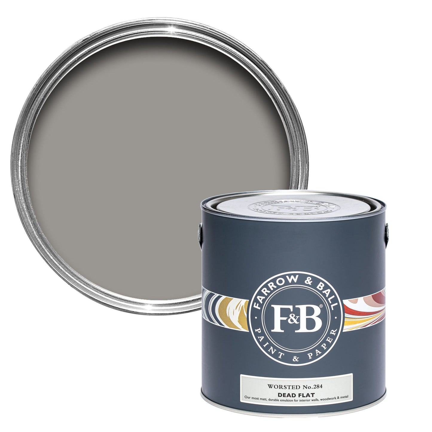Farrow & Ball Multi Surface 750ml Dead Flat Worsted No.284