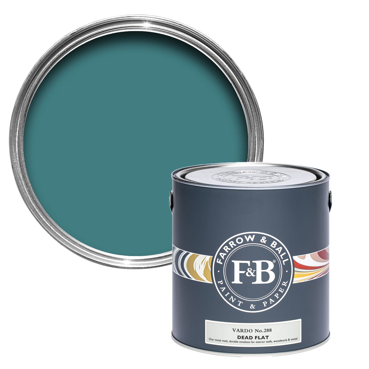 Farrow & Ball Multi Surface 5L Dead Flat Vardo No.288