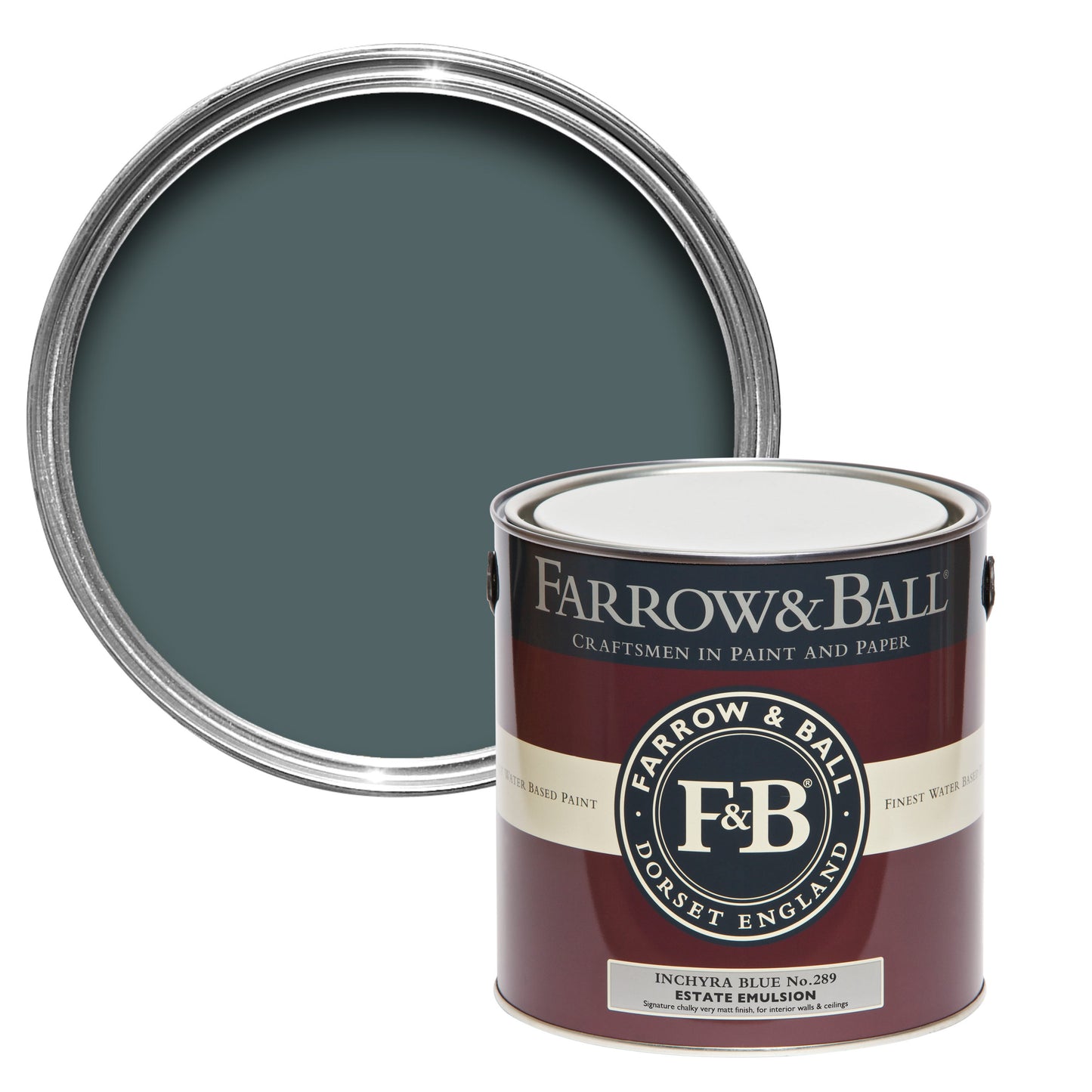 Farrow & Ball 2.5L Exterior Eggshell Inchyra Blue No.289