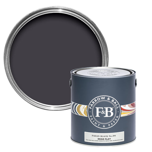 Farrow & Ball Multi Surface 2.5L Dead Flat Paean Black No.294