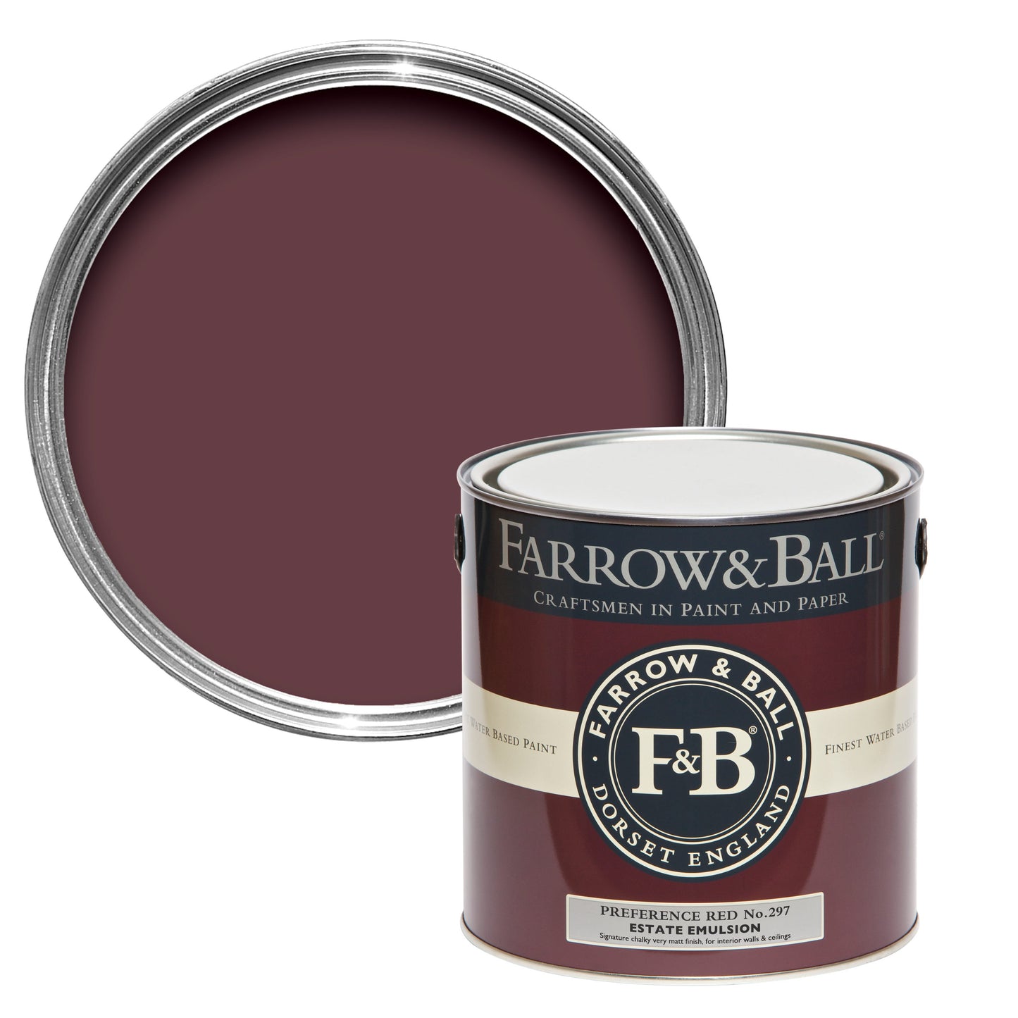Farrow & Ball 2.5L Modern Eggshell Preference Red No.297