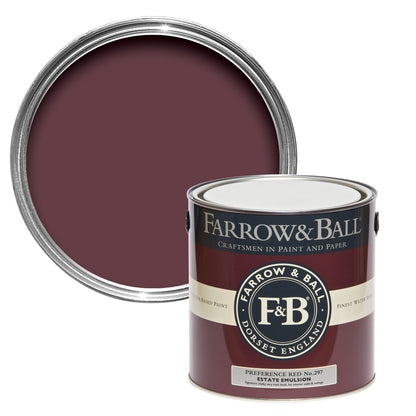 Tin Farrow & Ball 2.5L Modern Emulsion Preference Red No.297