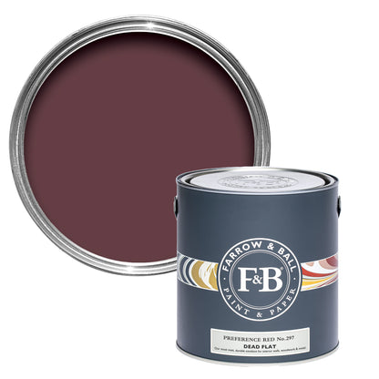 Farrow & Ball Multi Surface 5L Dead Flat Preference Red No.297