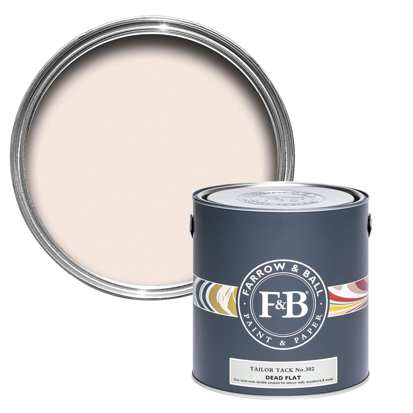 Farrow & Ball Multi Surface 5L Dead Flat Tailor Tack No.302