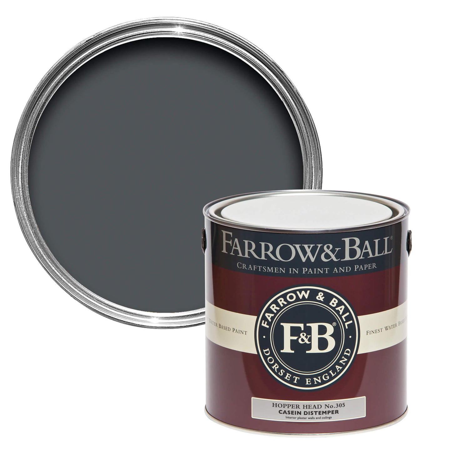 Tin Farrow & Ball 2.5L Modern Emulsion Hopper Head No.305