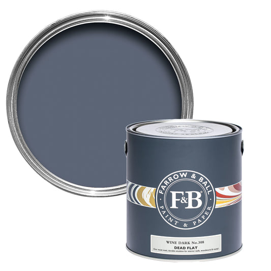 Farrow & Ball Multi Surface 5L Dead Flat Wine Dark No.308