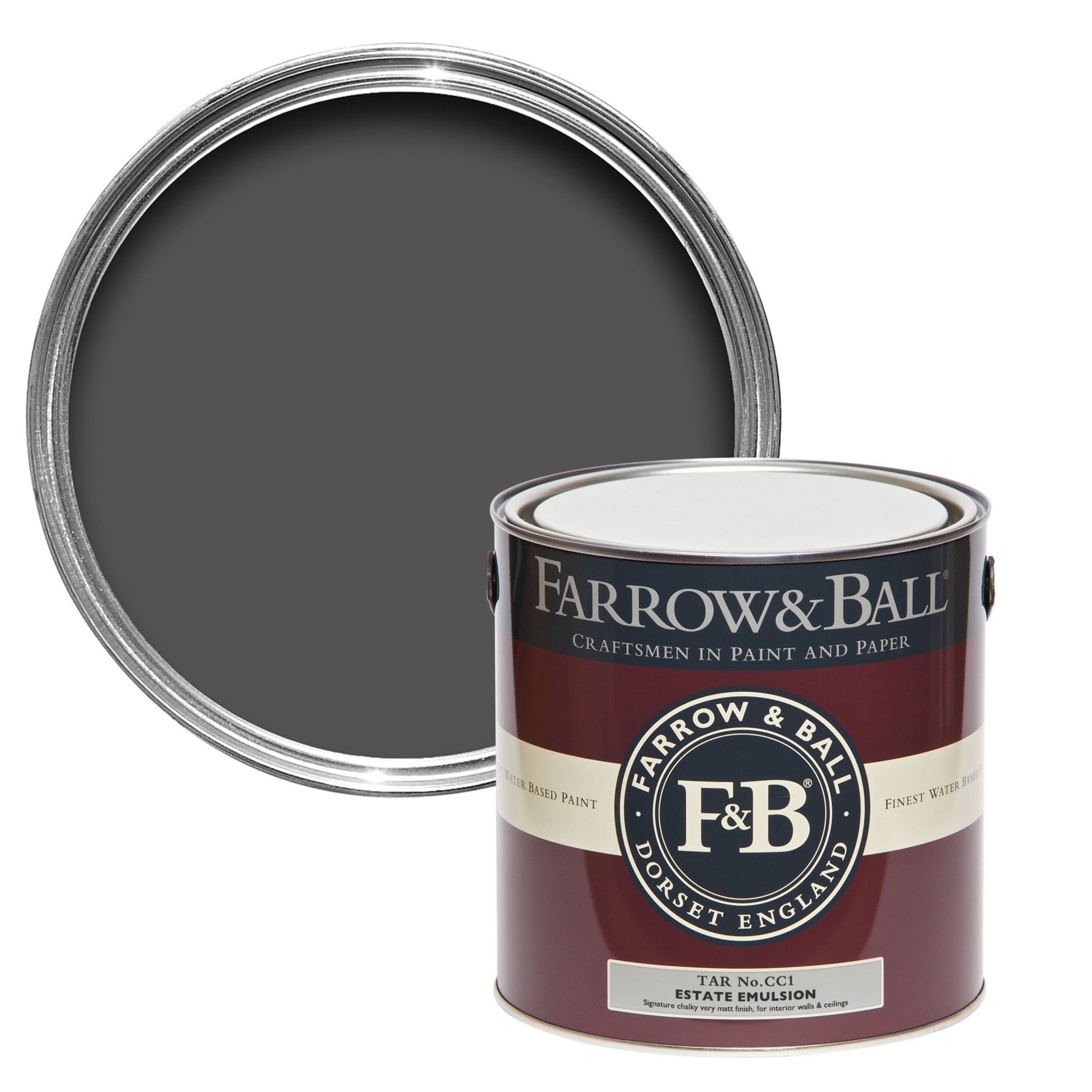 Tin Farrow & Ball 2.5L Modern Emulsion Tar No.CC1