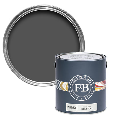 Farrow & Ball Multi Surface 5L Dead Flat Tar No.CC1