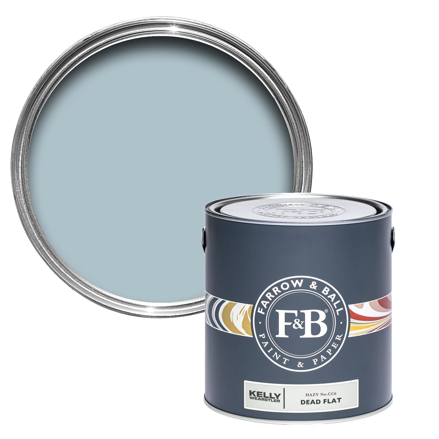 Farrow & Ball Multi Surface 5L Dead Flat Hazy No.CC6