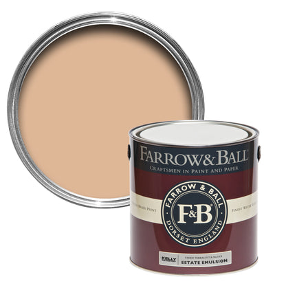 Farrow & Ball 2.5L Flat Eggshell Faded Terracotta No.CC8