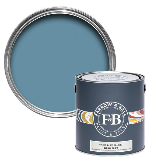 Farrow & Ball Multi Surface 5L Dead Flat Yard Blue No.G12