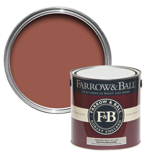 Farrow & Ball 2.5L Exterior Eggshell Singed Red No.G15