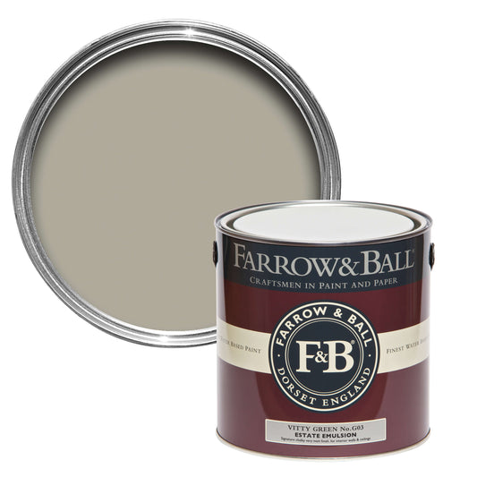 Farrow & Ball 5L Flat Eggshell Vitty Green No.G3