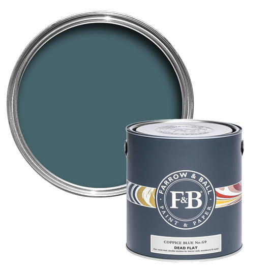 Farrow & Ball Multi Surface 5L Dead Flat Coppice Blue No.G9