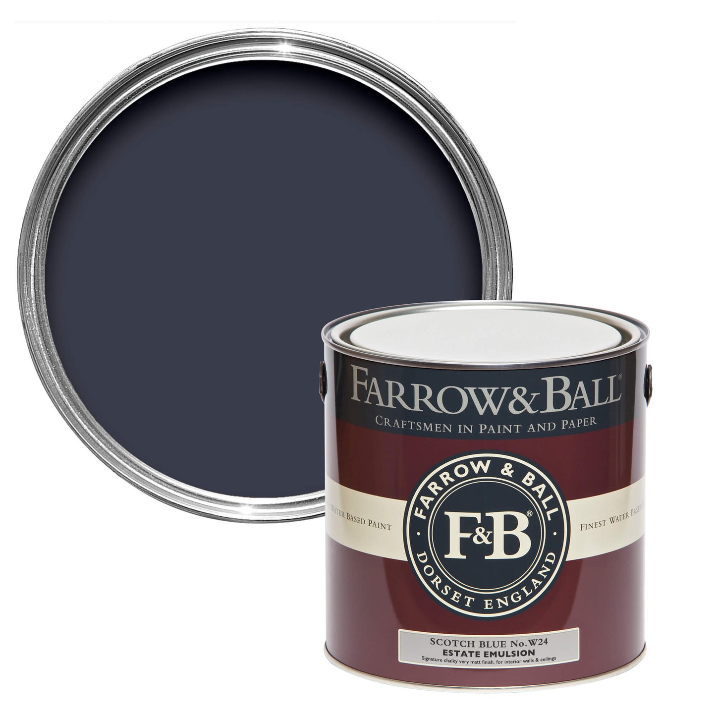 Farrow & Ball 2.5L Exterior Eggshell Titmouse Blue No.W24