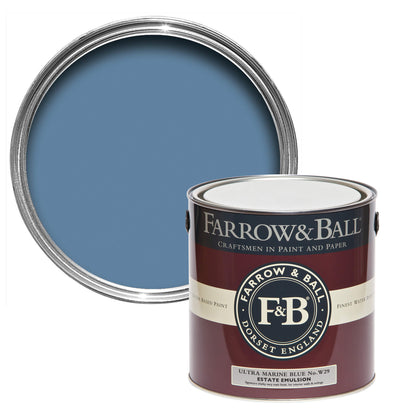 Farrow & Ball 2.5L Exterior Eggshell Ultra marine Blue No.W29