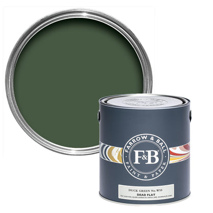 Farrow & Ball Multi Surface 5L Dead Flat Duck Green No.W55