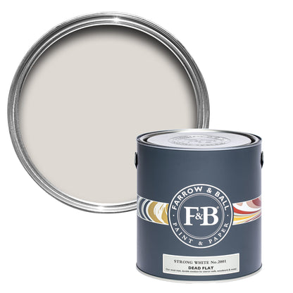 Farrow & Ball Multi Surface 5L Dead Flat Strong White No.2001