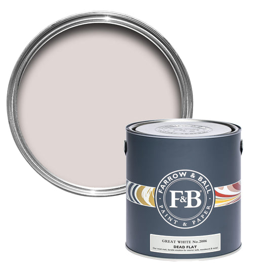 Farrow & Ball Multi Surface 5L Dead Flat Great White No.2006