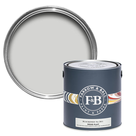 Farrow & Ball Multi Surface 2.5L Dead Flat Blackened No.2011