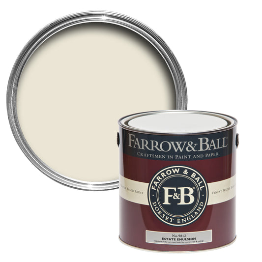 Farrow & Ball 2.5L Flat Eggshell Farrow's White No.9812