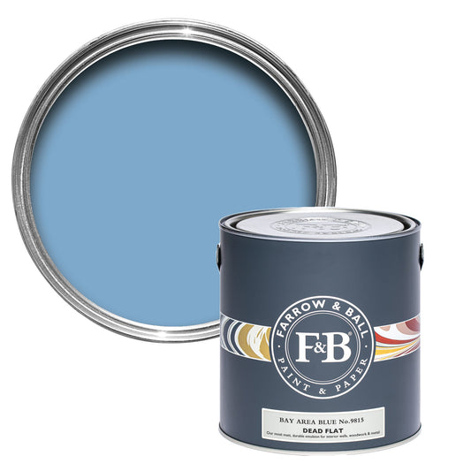 Farrow & Ball Multi Surface 5L Dead Flat Bay Area Blue No.9815