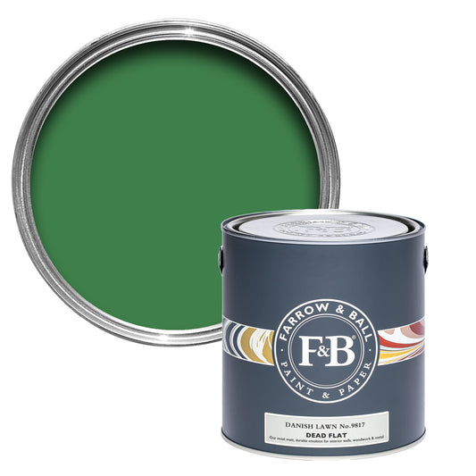 Farrow & Ball Multi Surface 5L Dead Flat Danish Lawn No.9817