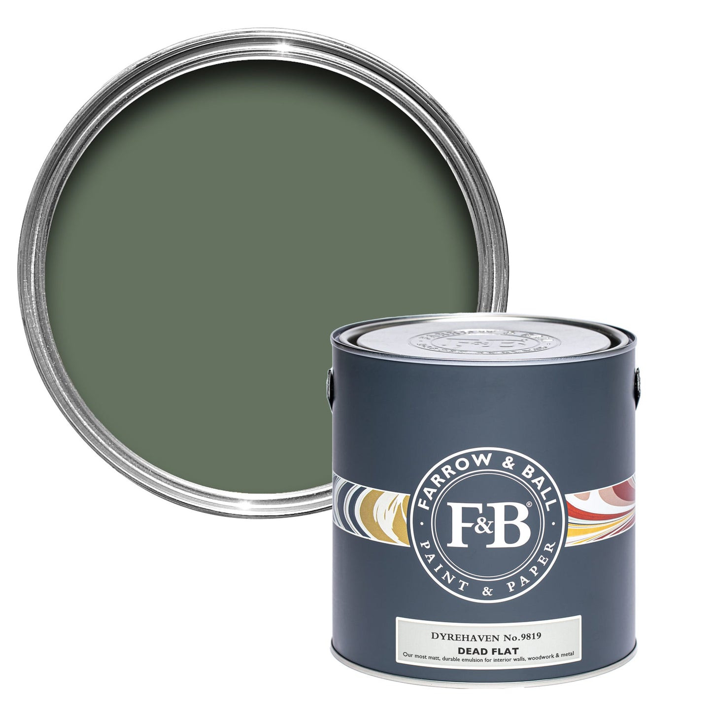 Farrow & Ball Multi Surface 5L Dead Flat Dyrehaven No.9819