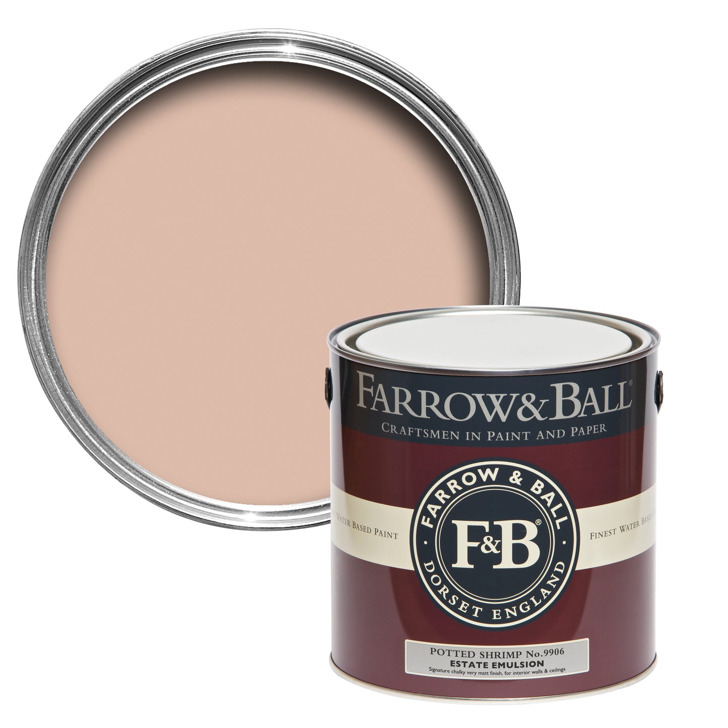 Tin Farrow & Ball 2.5L Modern Emulsion Potted Shrimp No.9906