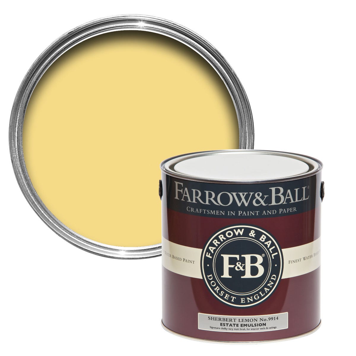 Farrow & Ball 2.5L Modern Eggshell Sherbert Lemon No.9914