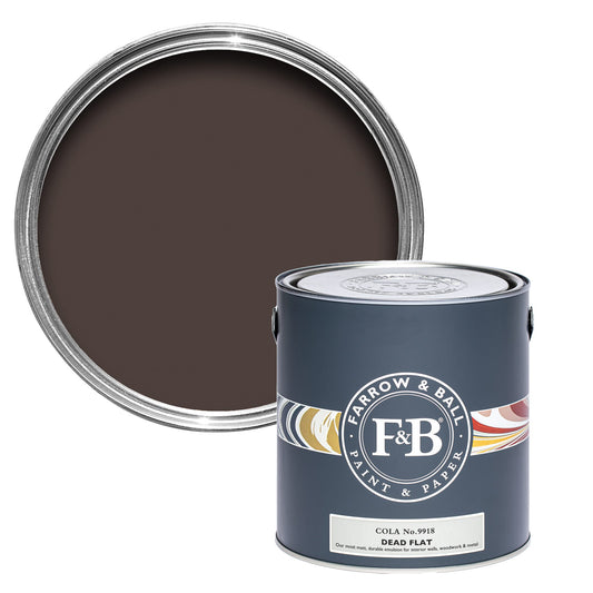 Farrow & Ball Multi Surface 5L Dead Flat Cola No.9918