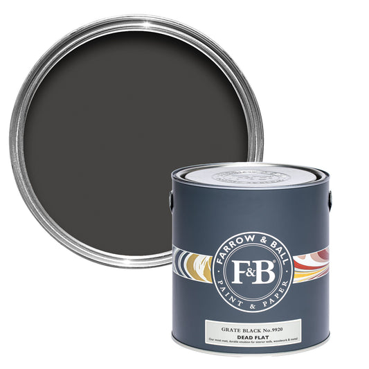 Farrow & Ball Multi Surface 2.5L Dead Flat Grate Black No.9920