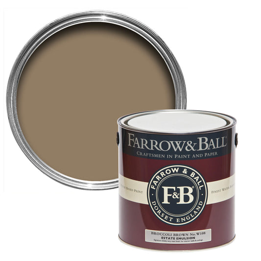 Tin Farrow & Ball 2.5L Modern Emulsion Broccoli Brown No.198