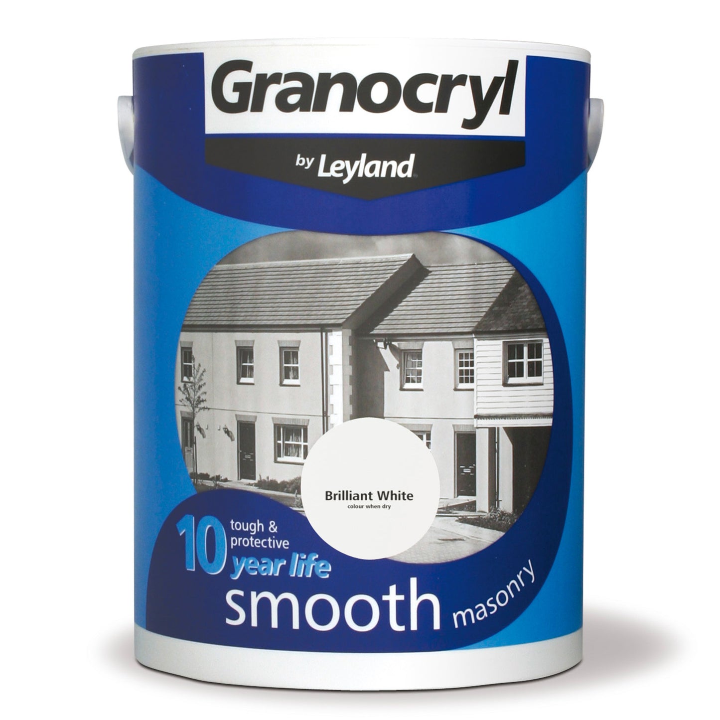 Leyland Granocryl Smooth Masonry Paint Brilliant White 2.5 Litre