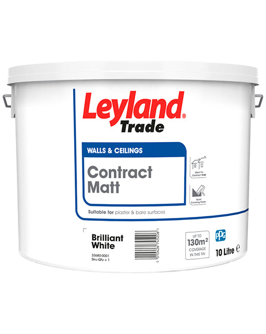 Leyland Trade Contract Matt 10L Brilliant White