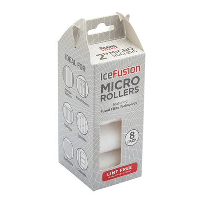 Pack of 8 Prodec 2" Ice Fusion Micro Mini Rollers