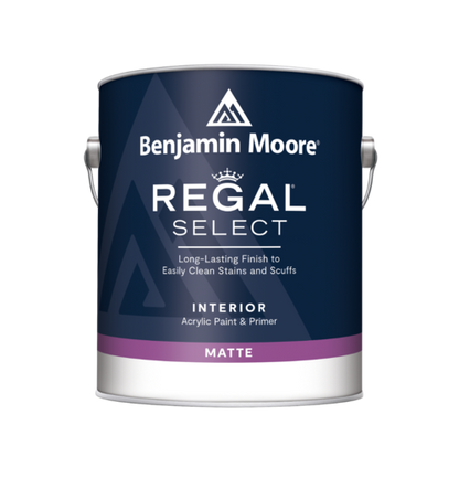 Benjamin Moore Regal Select Interior Matte tin - tinted to Aegean Teal 2136-40