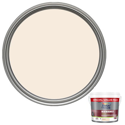 Dulux Trade WeatherShield Smooth Masonry Paint - Magnolia