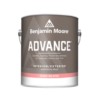 Benjamin Moore Advance High Gloss tin - tinted to Super White OC-152