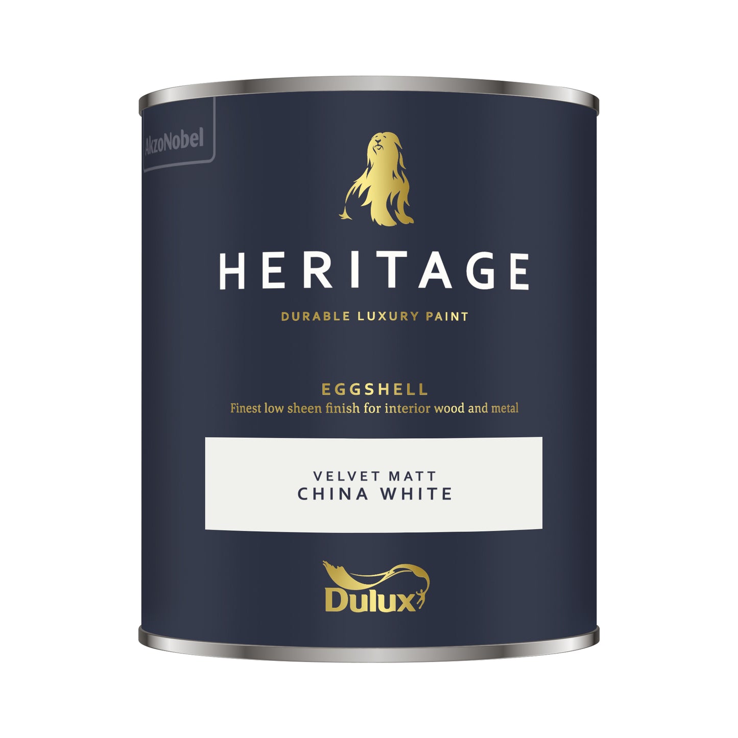 Dulux Heritage Eggshell - China White 750ml