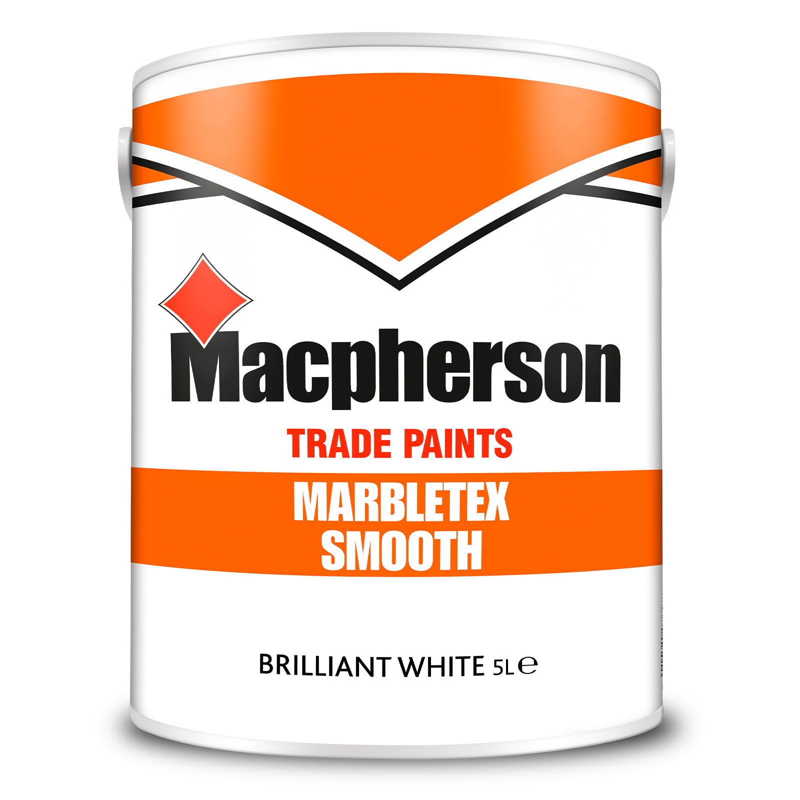 Macpherson Marbletex Smooth Masonry Paint - Brilliant White
