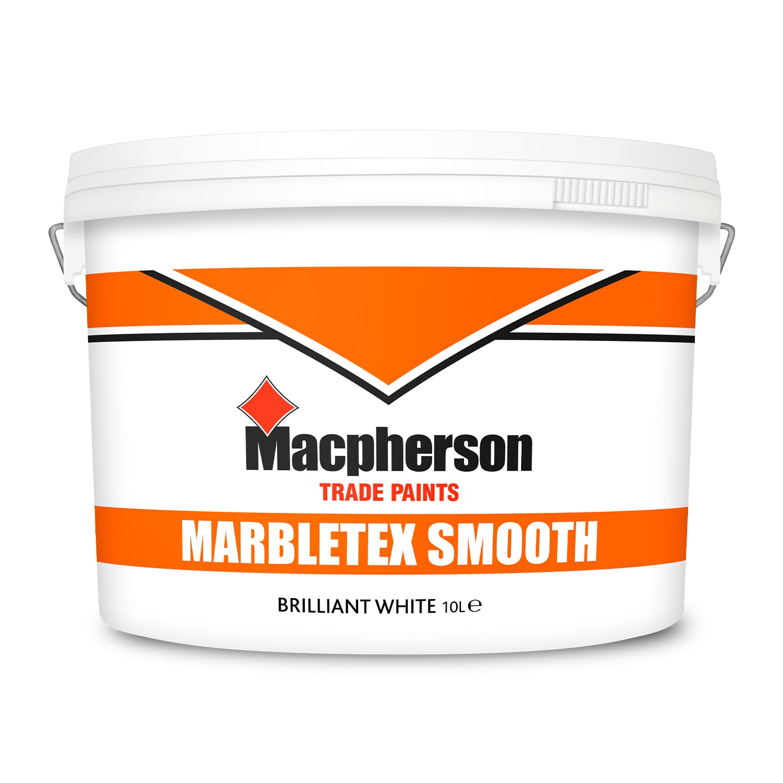Macpherson Marbletex Smooth Masonry Paint - Brilliant White